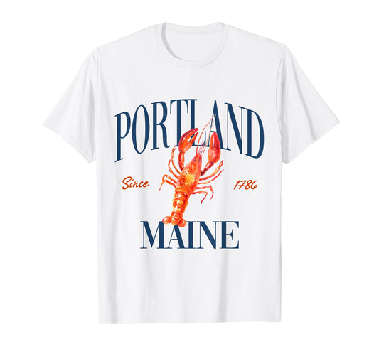 Portland Maine Est. 1786 - Old Money, Aesthetic, Classic T-Shirt