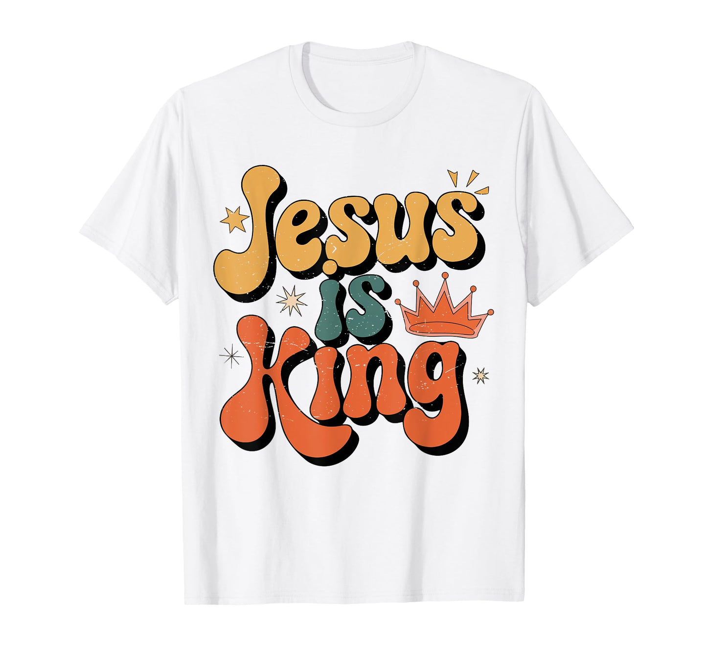 Toddler Jesus is King Christian Kid Boy Good God Son Brother T-Shirt