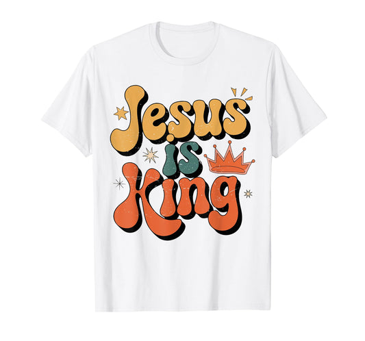 Toddler Jesus is King Christian Kid Boy Good God Son Brother T-Shirt