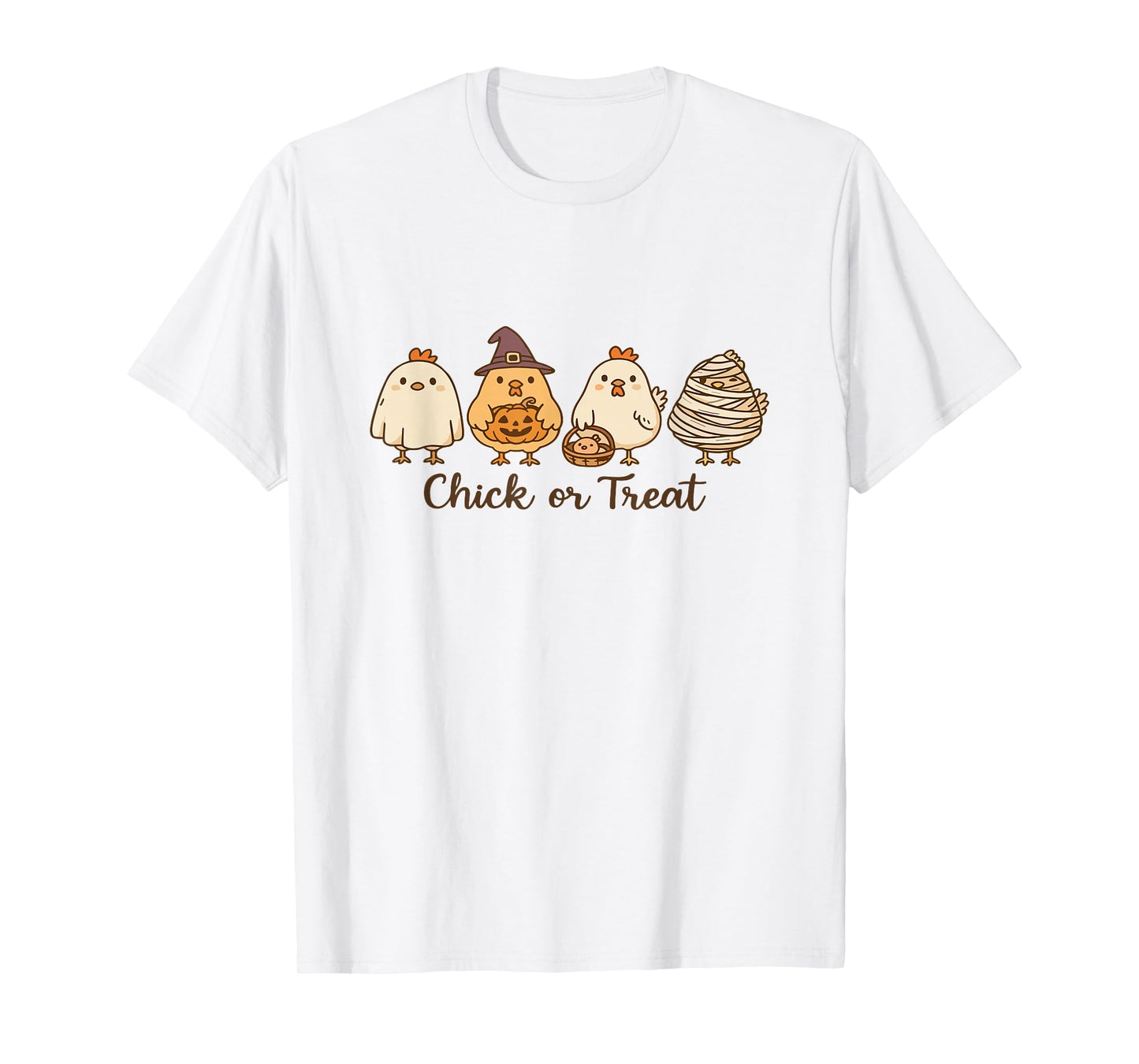 Chick or Treat Halloween Chicken Ghost Spooky Chicken Lover T-Shirt