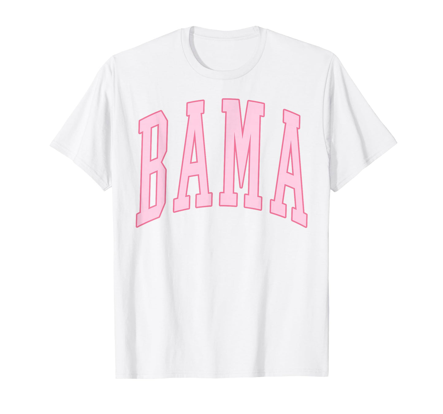 Alabama Bama Vintage Preppy Varsity Pink Sports T-Shirt