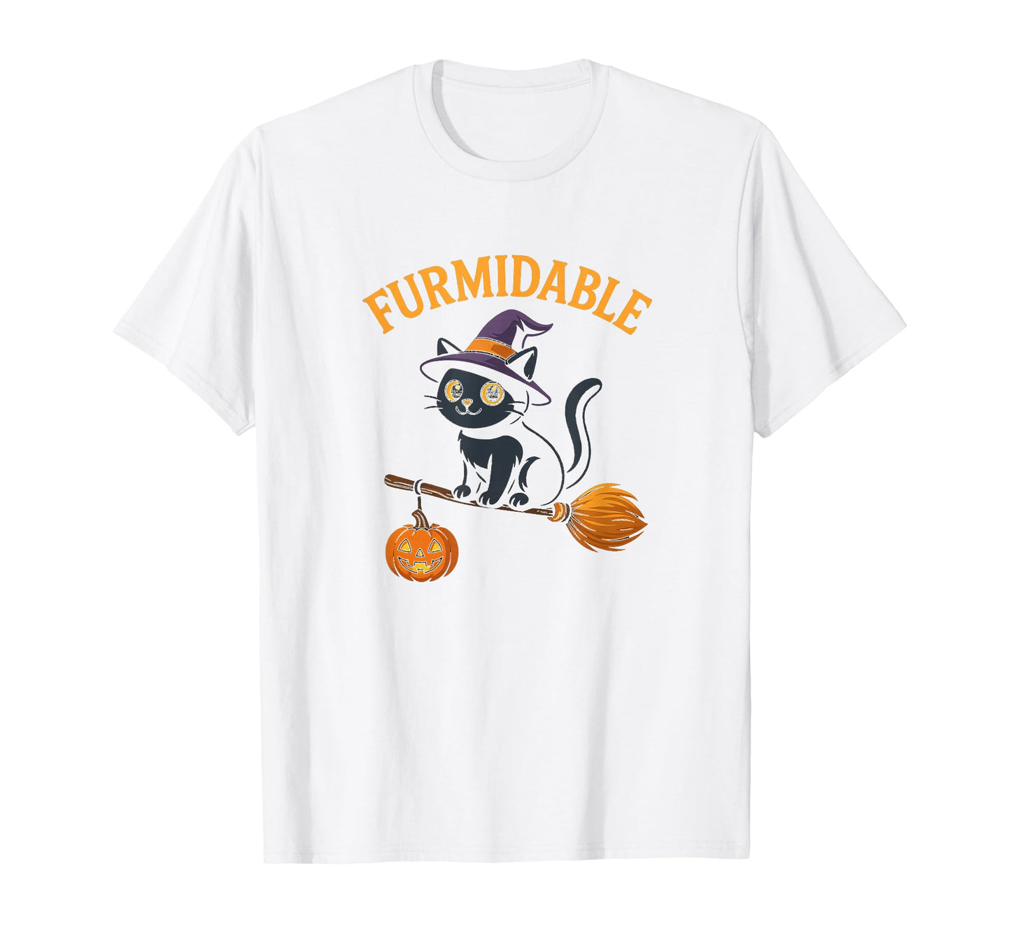 Witch Cat Halloween T-Shirt