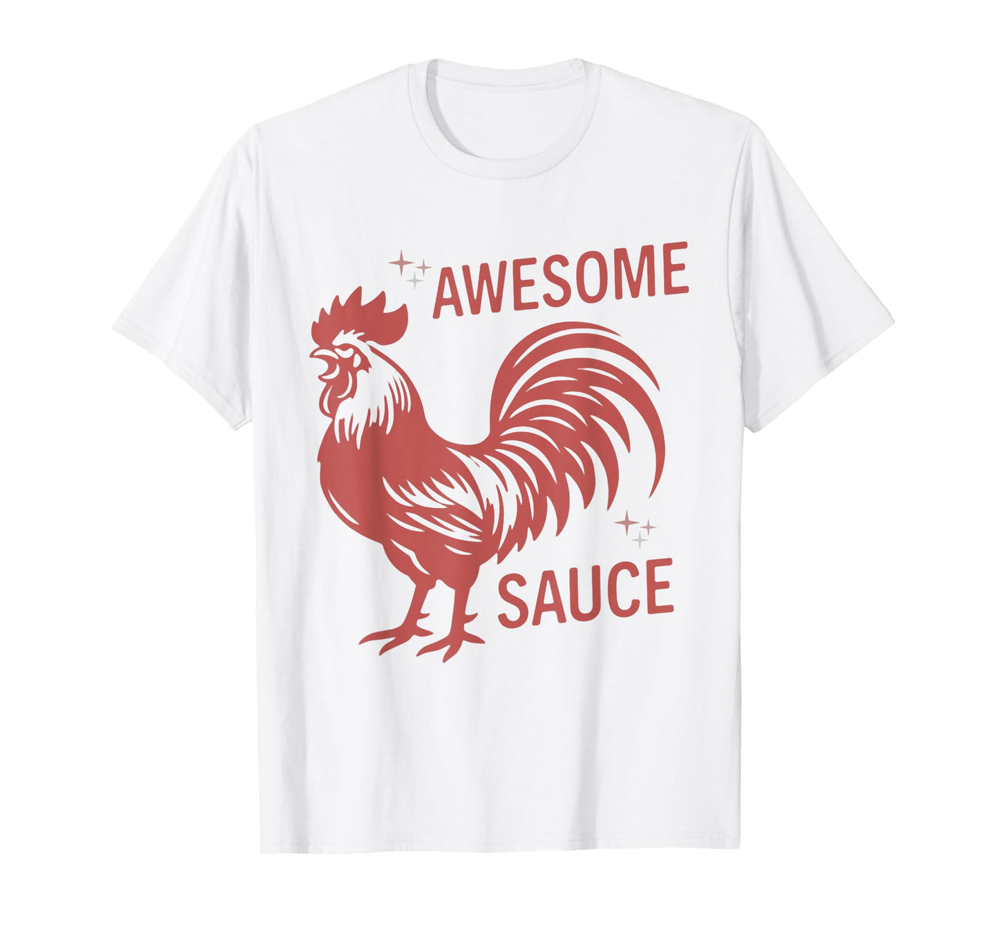 Awesome Sauce Rooster Graphic Retro Farm Vibes T-Shirt