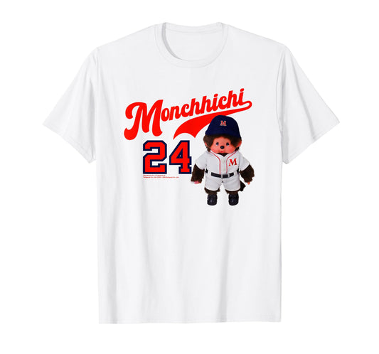 Monchhichi Little Baseball Player #24 Vintage Photo T-Shirt