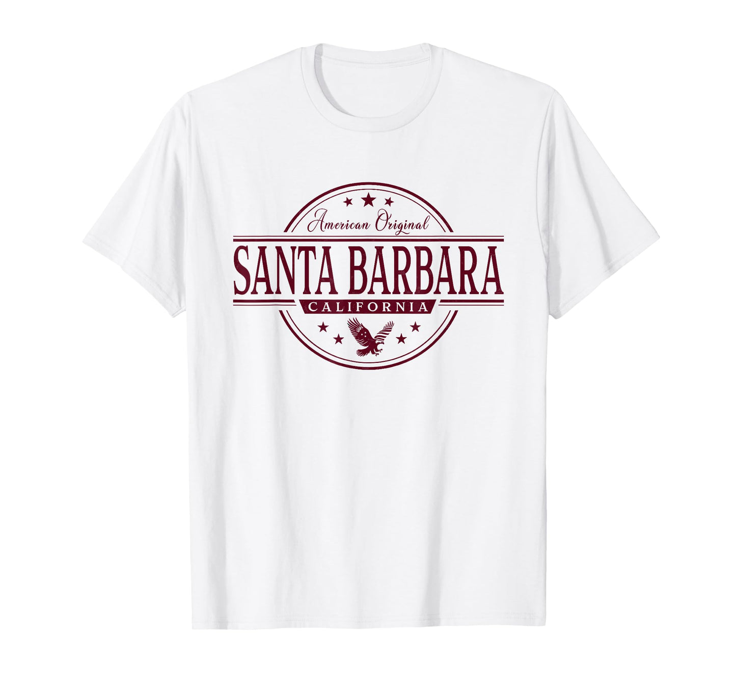 Santa Barbara California - Santa Barbara CA Label T-Shirt