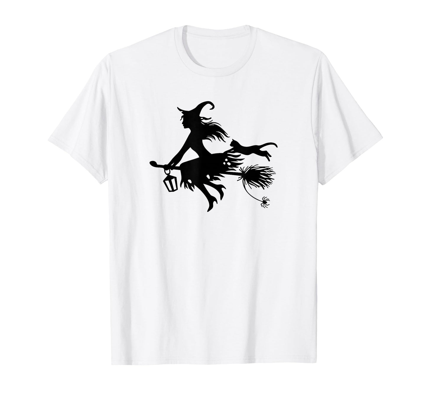 Yes I Can Drive A Stick Funny Halloween Witch Cat (2 Sides) T-Shirt
