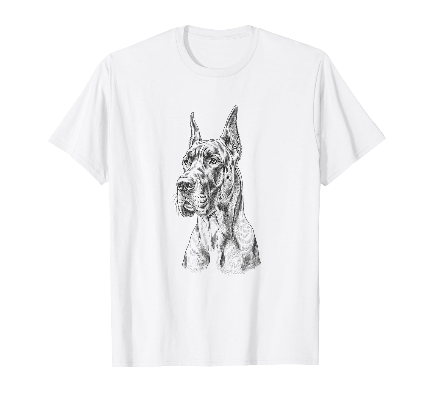 Vintage Great Dane Sketch Art Design T-Shirt
