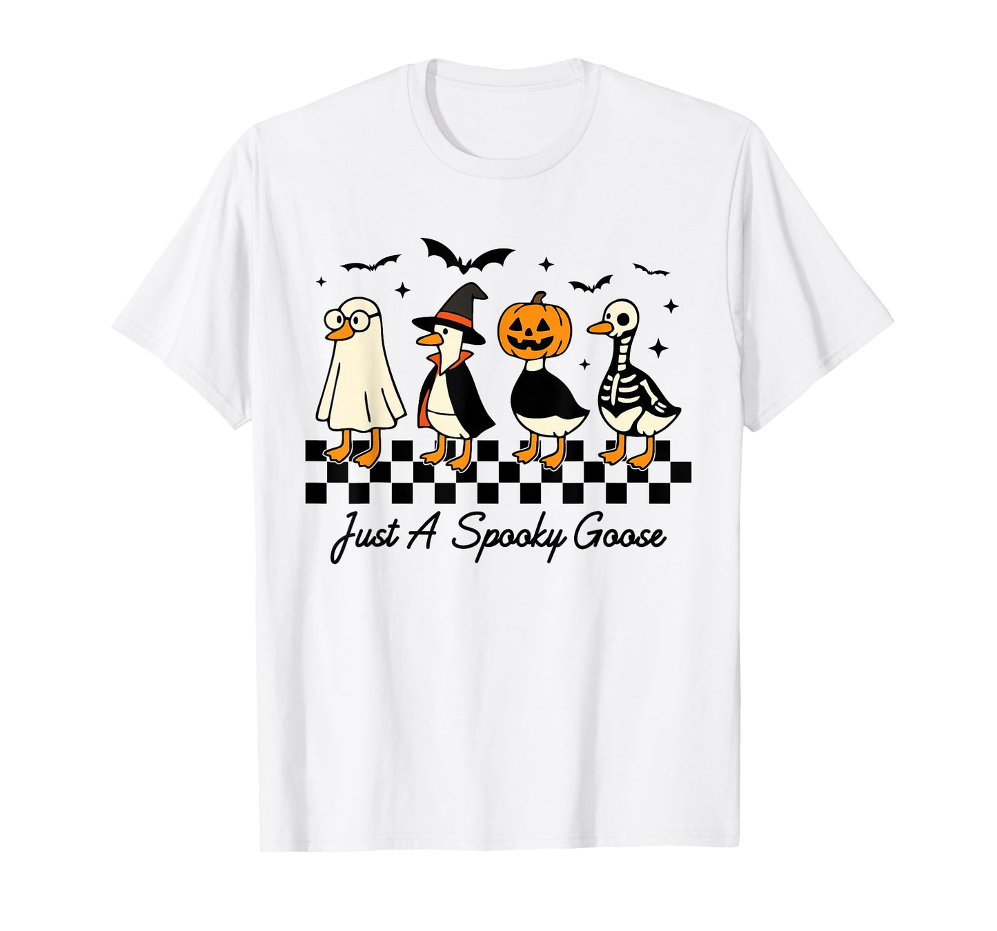 Just A Spooky Goose Halloween Funny Halloween T-Shirt