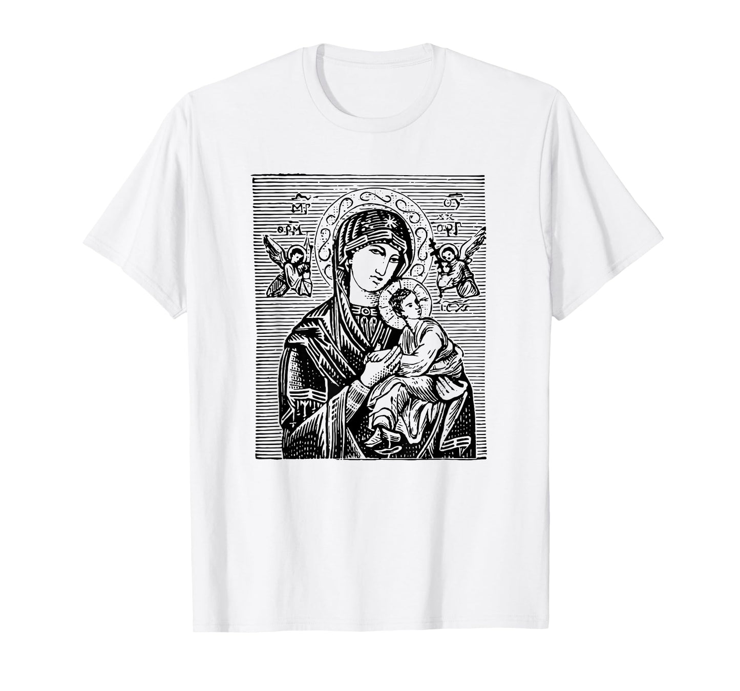 Virgin Mary - Religious Icon Art DTF448a T-Shirt
