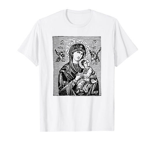 Virgin Mary - Religious Icon Art DTF448a T-Shirt