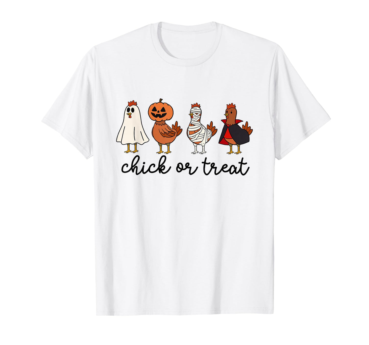 Chick or Treat Halloween Chicken Ghost Spooky Chicken Lover T-Shirt