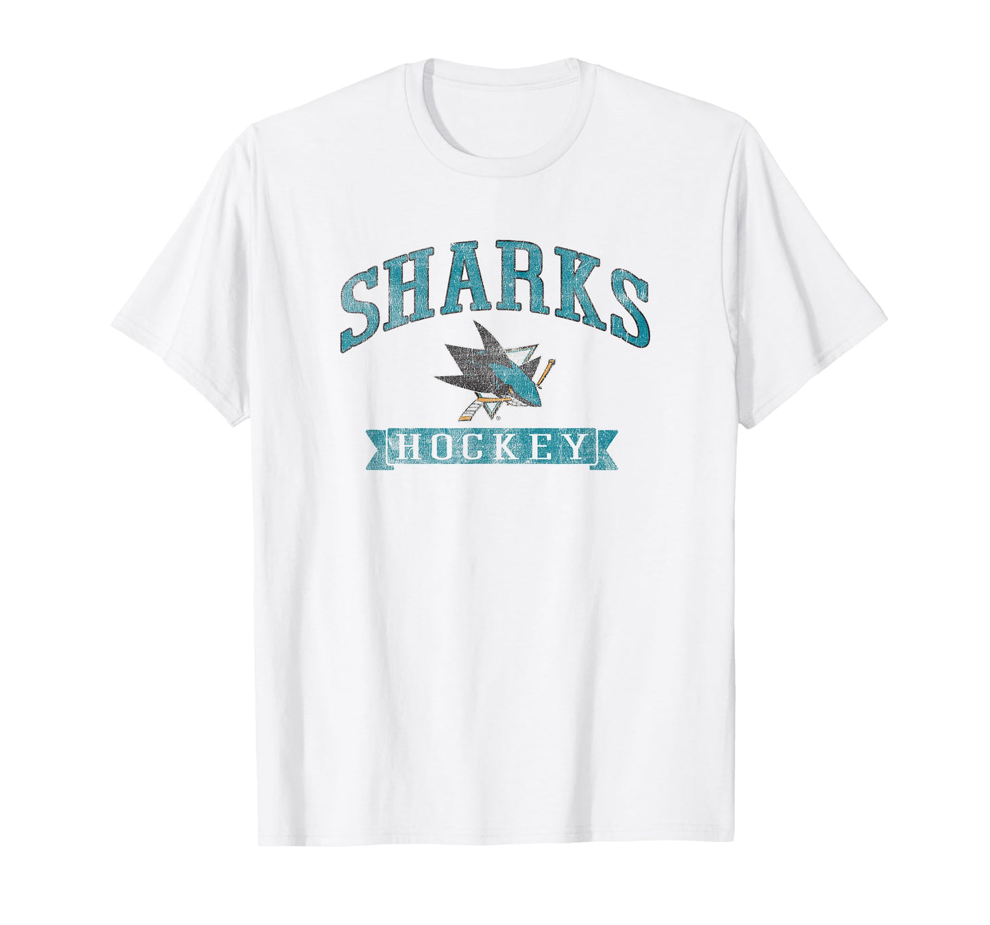 San Jose Sharks Vintage Hockey Gray NHL Officially Licensed T-Shirt
