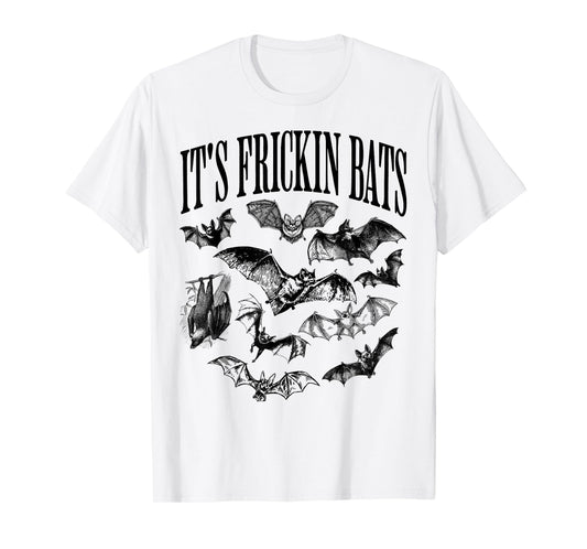 Vintage It's Frickin Bats, Funny and Spooky Halloween Bats T-Shirt