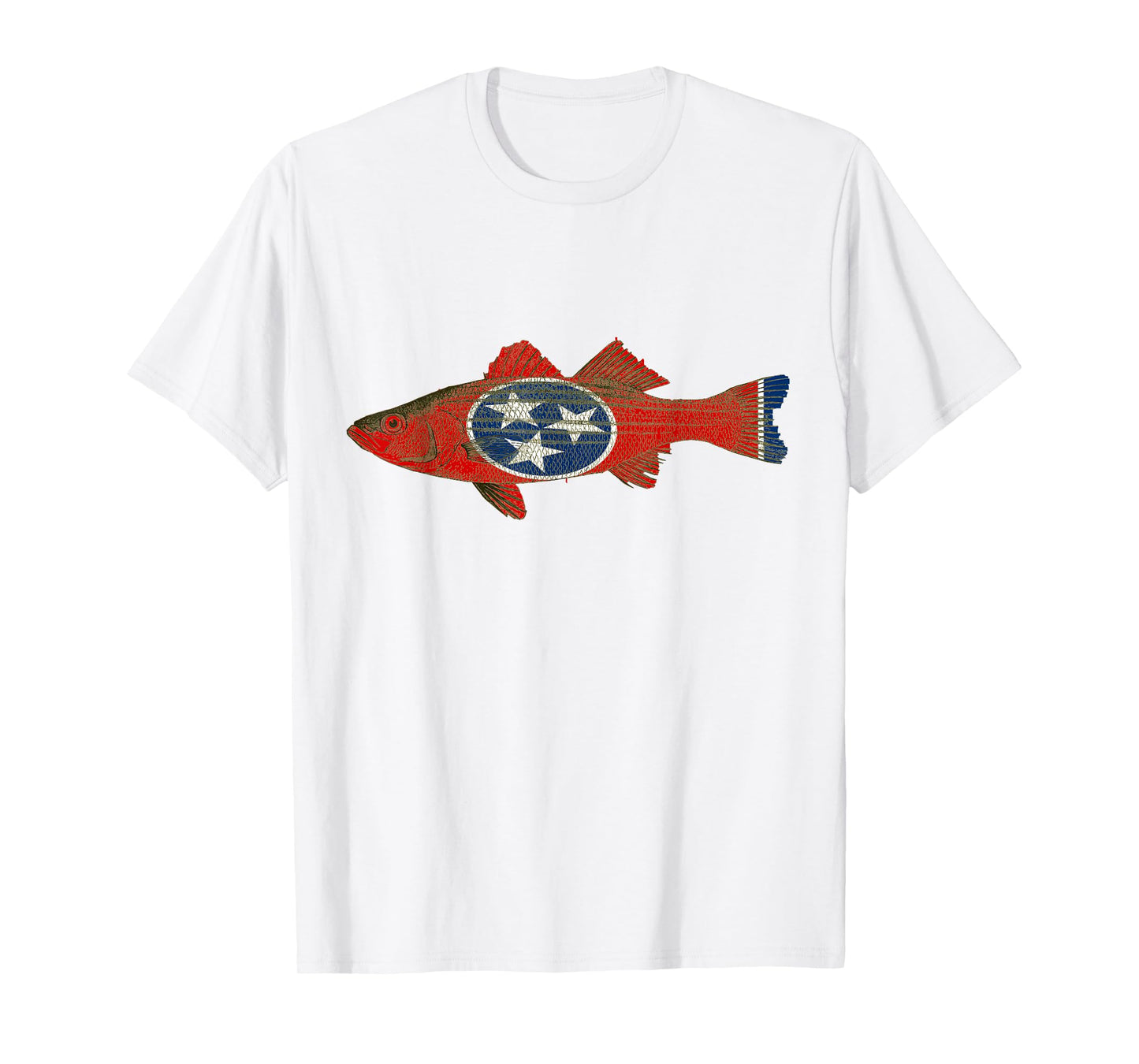 Tennessee Volunteer State Fish Flag Shirt for Men Women Yout T-Shirt