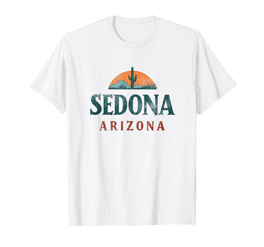 Sedona Arizona Retro Vintage Weathered Throwback Souvenir T-Shirt