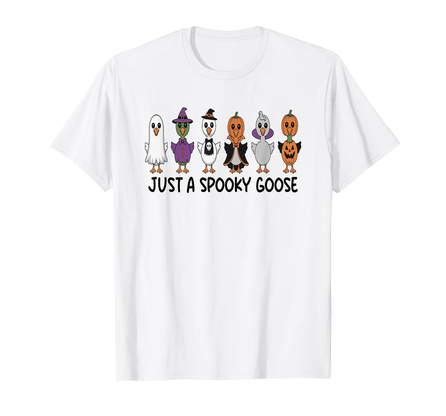 Cute Halloween Goose Desing for Kids Funny Spooky Geese T-Shirt