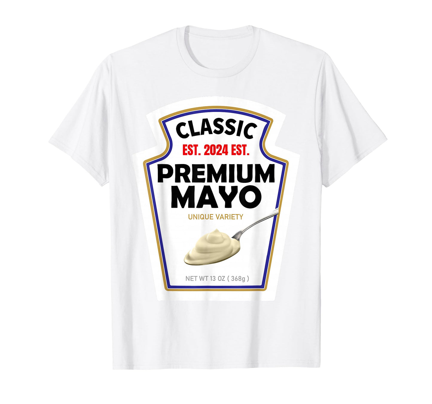 White Mayonnaise DIY Halloween Costume Couples & Group Mayo T-Shirt