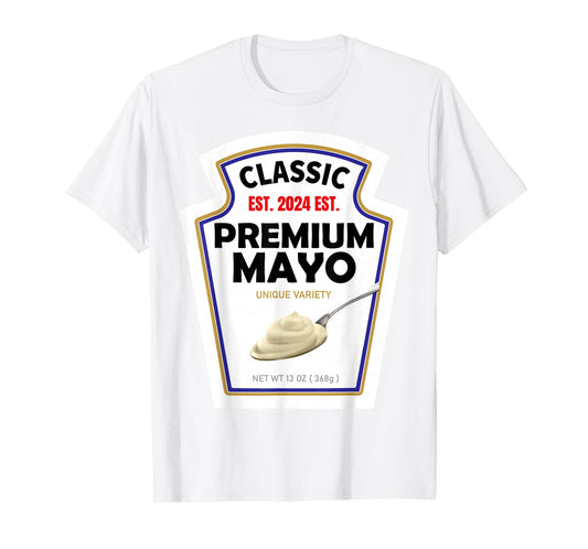 White Mayonnaise DIY Halloween Costume Couples & Group Mayo T-Shirt