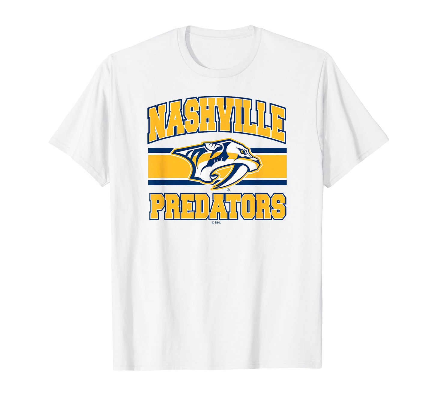 Nashville Predators Stripe Gray Officially Licensed T-Shirt