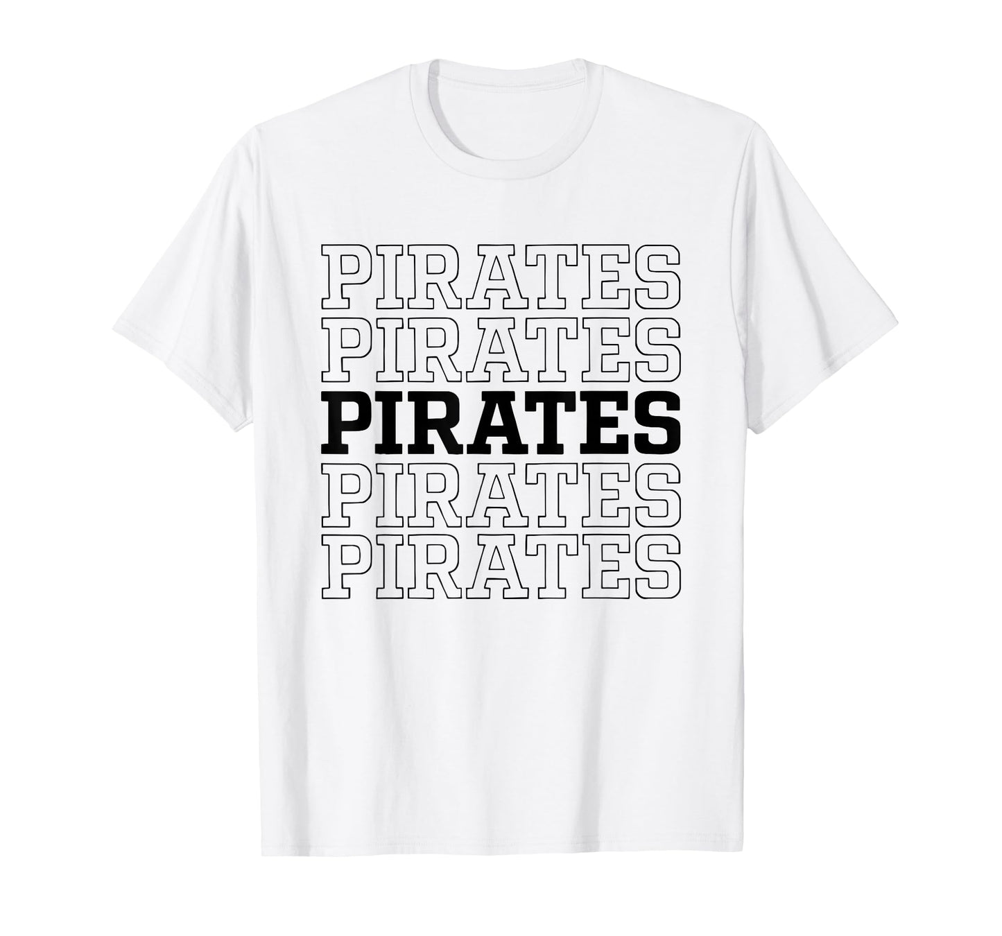 Vintage Pirates Skull Style Graphic Retro Gift For Men Women T-Shirt
