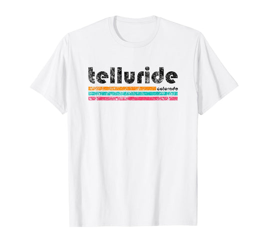Telluride Colorado Retro Vintage Weathered Souvenir T-Shirt