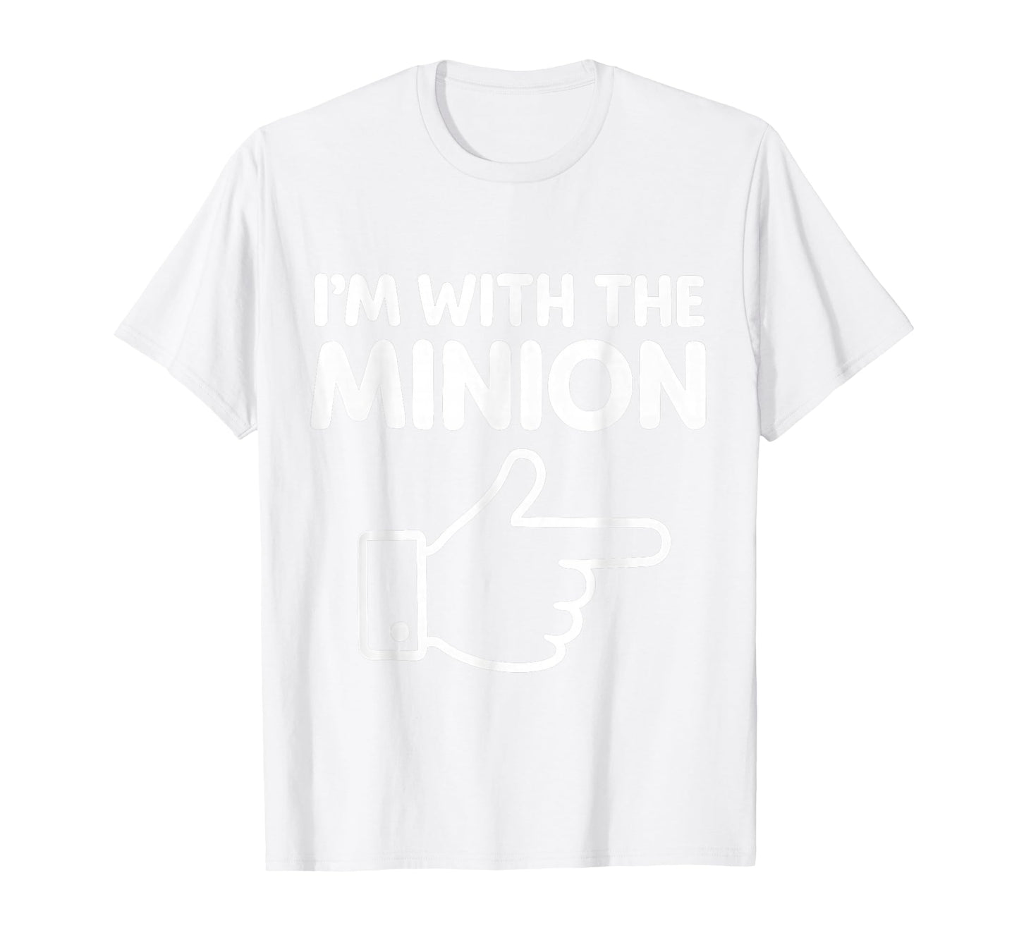 I'm with The Minion Costume Family Lazy Easy Halloween T-Shirt