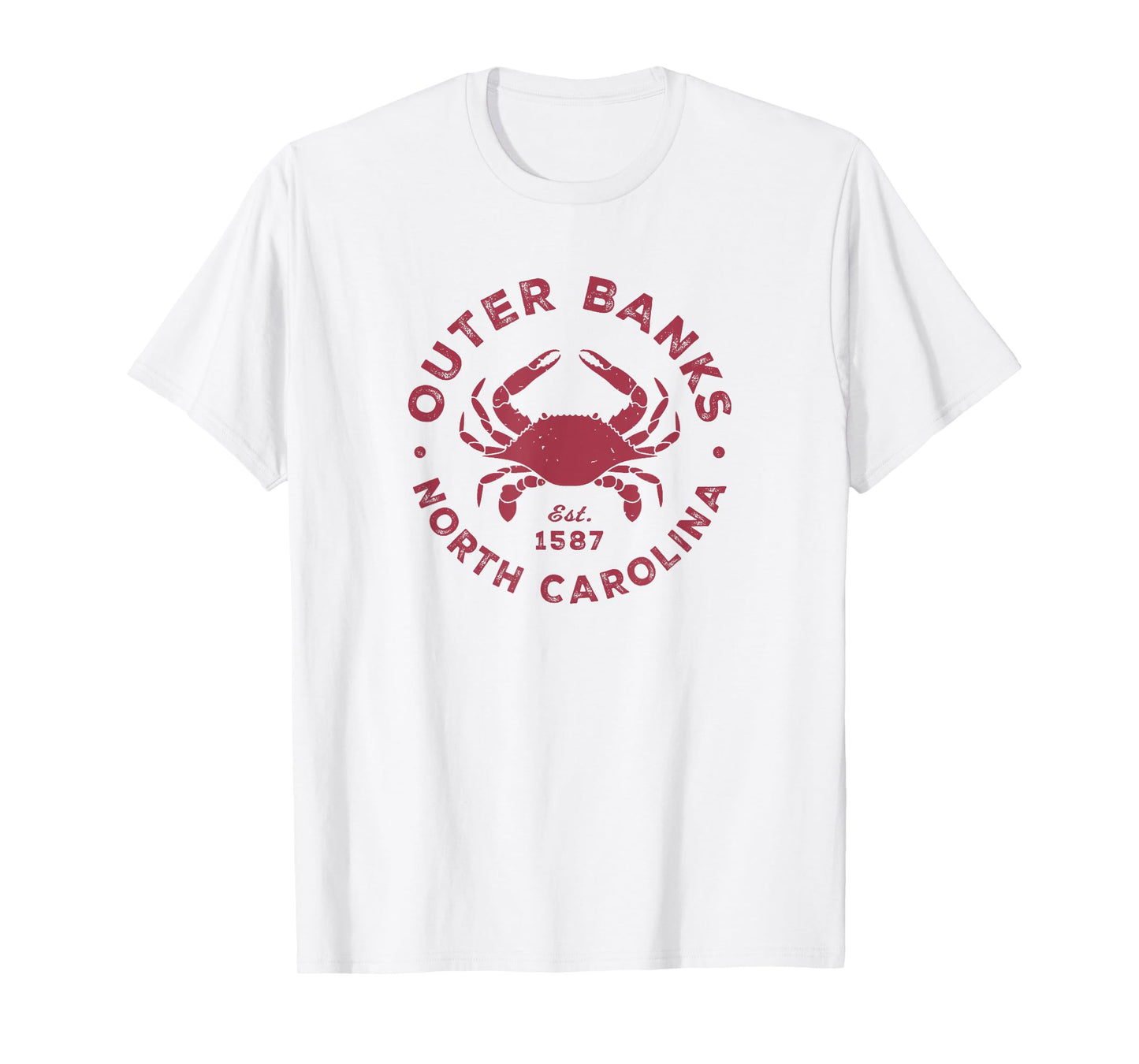 Outer Banks NC Vacation Souvenir Blue Crab Mens Womens Kids T-Shirt
