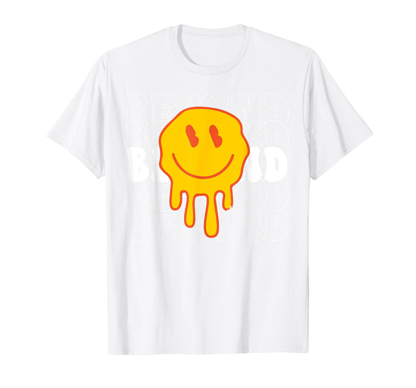 Unity Day Be Kind Kindness Smile Face Orange Groovy Boy Girl T-Shirt