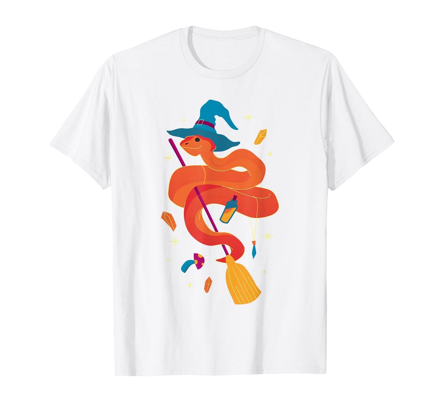 Halloween Snake Witch Funny Design T-Shirt