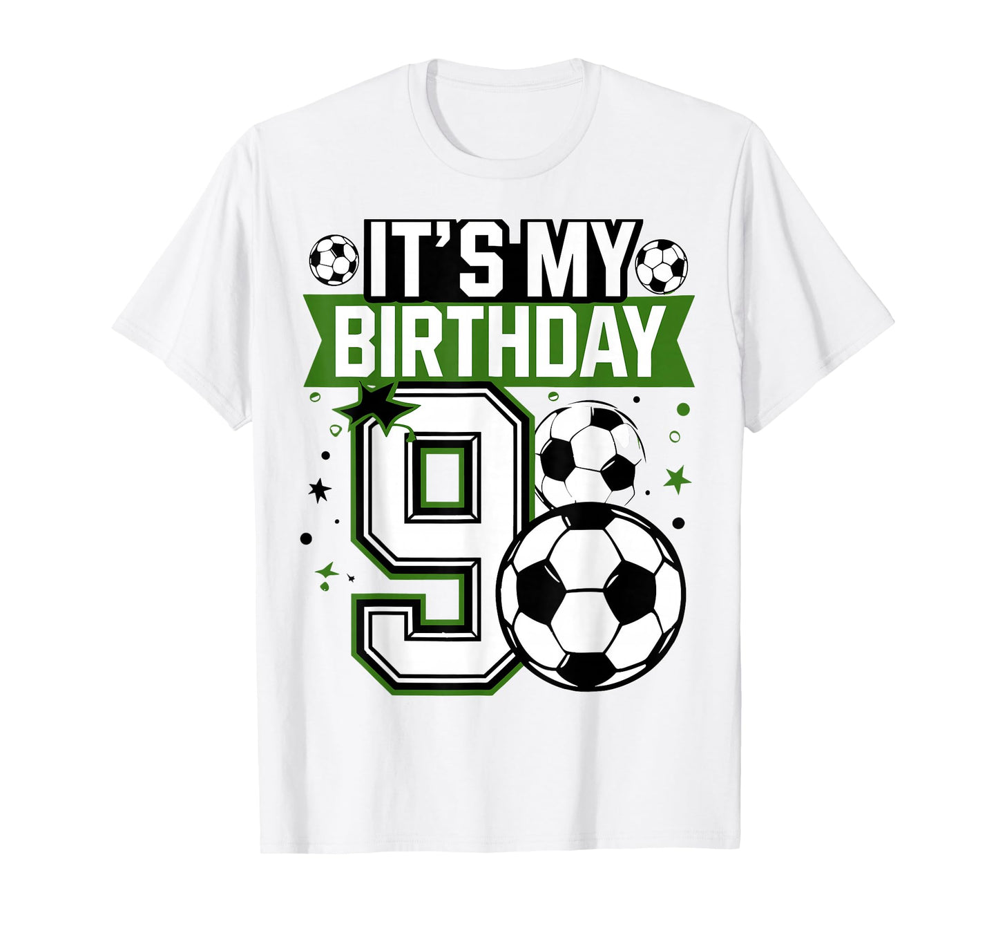 Birthday Boy Tees 9 Soccer Its My 9th Birthday Boys Soccer T-Shirt