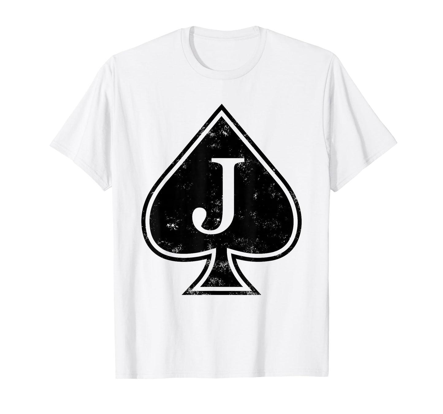 Blackjack Ace Spades Jack Playing Cards Casino Gambling T-Shirt
