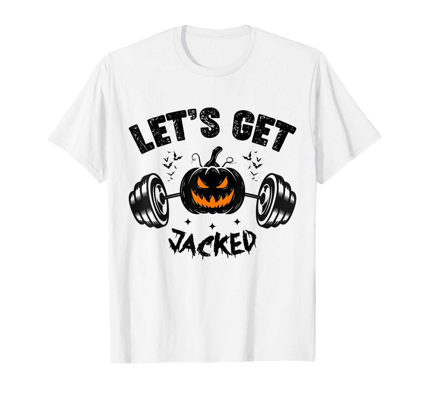 Funny Quote For Guy's Halloween Gym Training Pumpkin Holiday T-Shirt