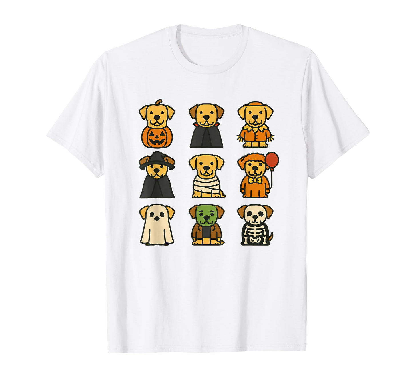Labrador Retriever Halloween Costume Funny Scary Dog Ghost T-Shirt