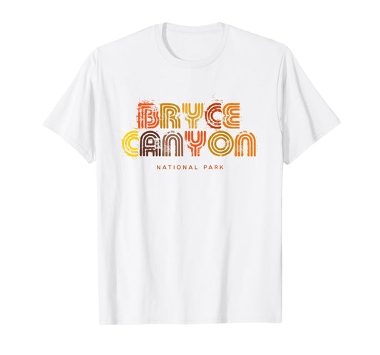 Bryce Canyon National Park 70s 80s Retro Type Graphic T-Shirt