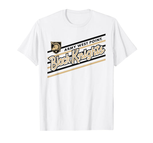 Army Black Knights Retro Performer White Officially Licensed T-Shirt