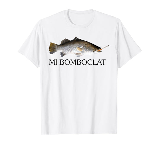 Mi Bomboclat Fish Smoking Meme Vintage Style Silly Fish Gag T-Shirt