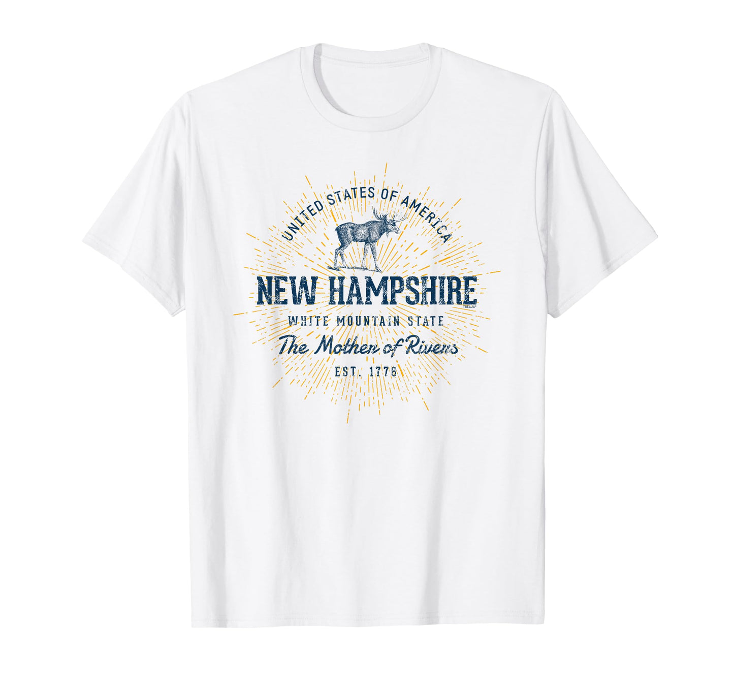Retro Vintage State of New Hampshire T-Shirt