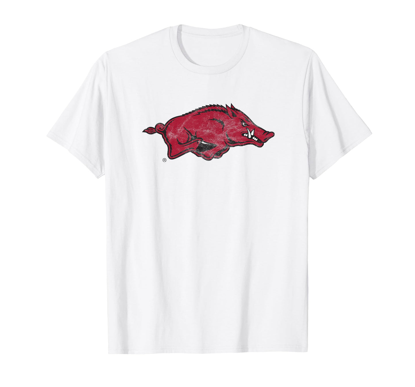 University of Arkansas Razorbacks Distressed Primary Logo T-Shirt