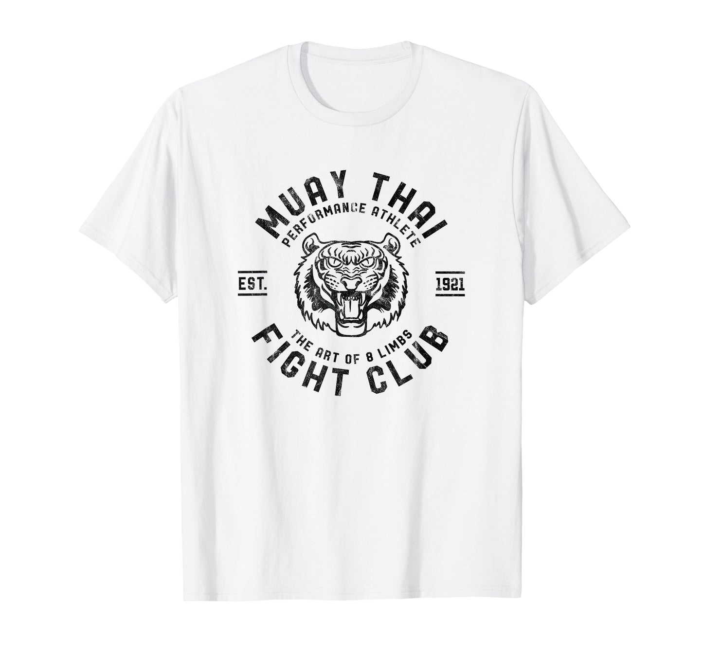 Muay Thai Street Fight Club Mens MMA Tiger Kick Boxing Club T-Shirt