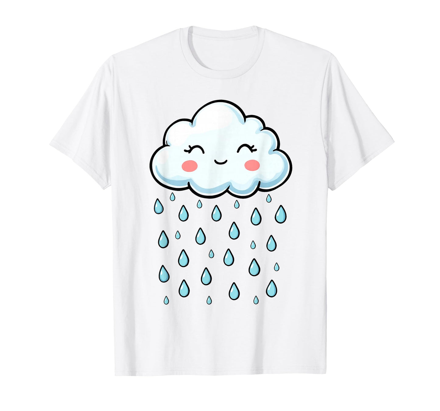White Cloud Rain Drop Costume Christmas Halloween T-Shirt