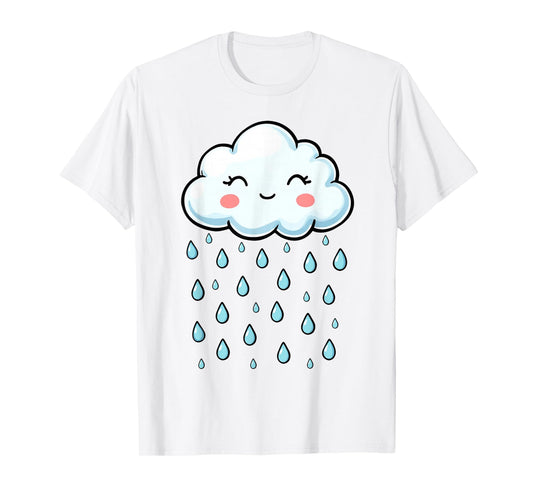 White Cloud Rain Drop Costume Christmas Halloween T-Shirt