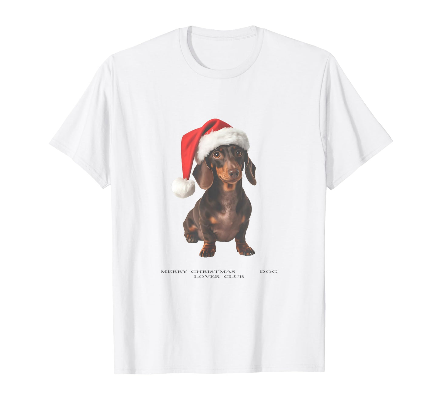 Dachshund Christmas Dog Vintage T-Shirt