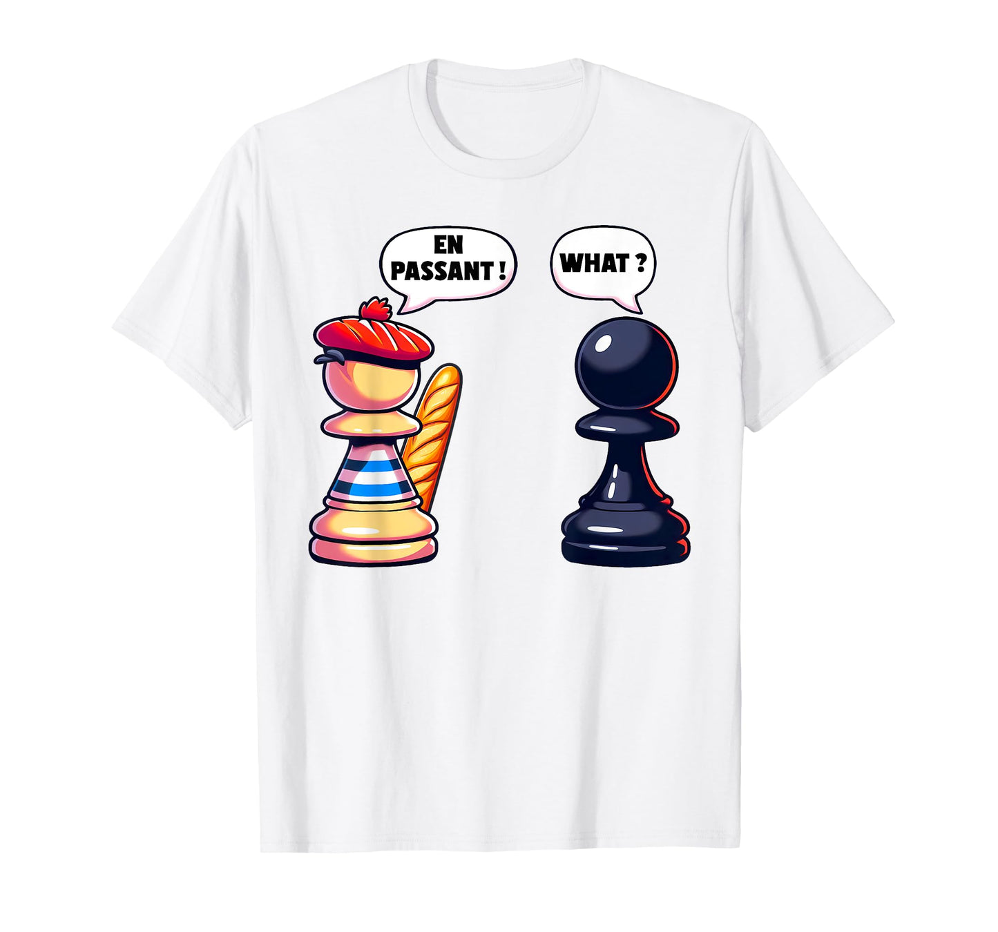 Funny Chess Pawn Move En Passant Capture Humor Checkmate T-Shirt