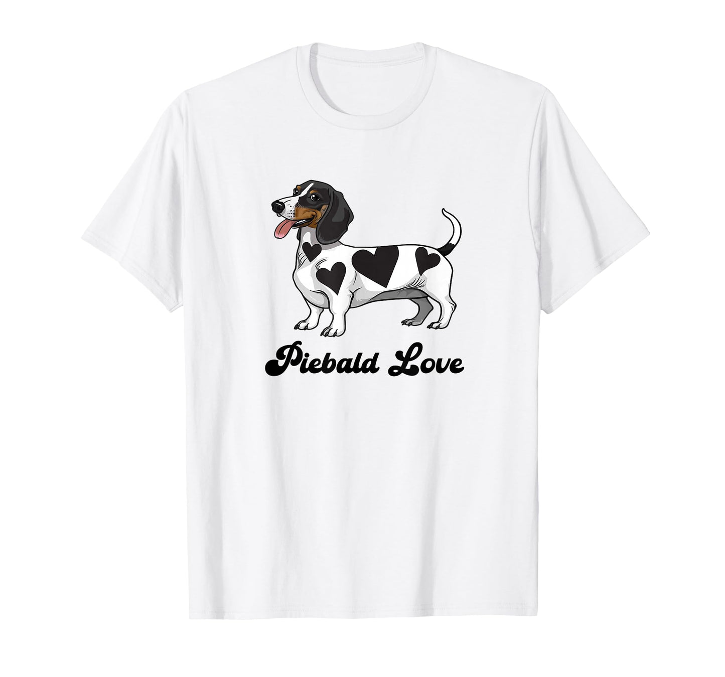 Funny Piebald Love Dachshund Lover T-Shirt