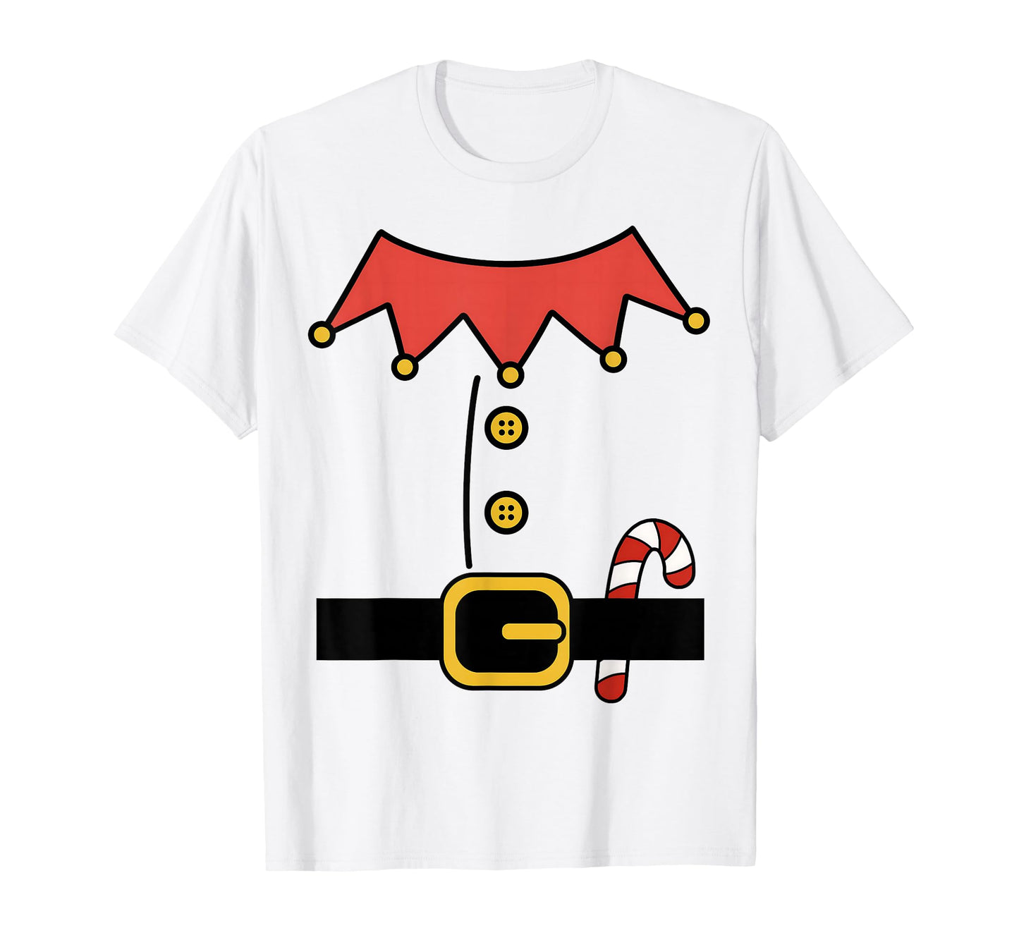 Elf Christmas Halloween Costume Mens Womens Boys Girls Kids T-Shirt