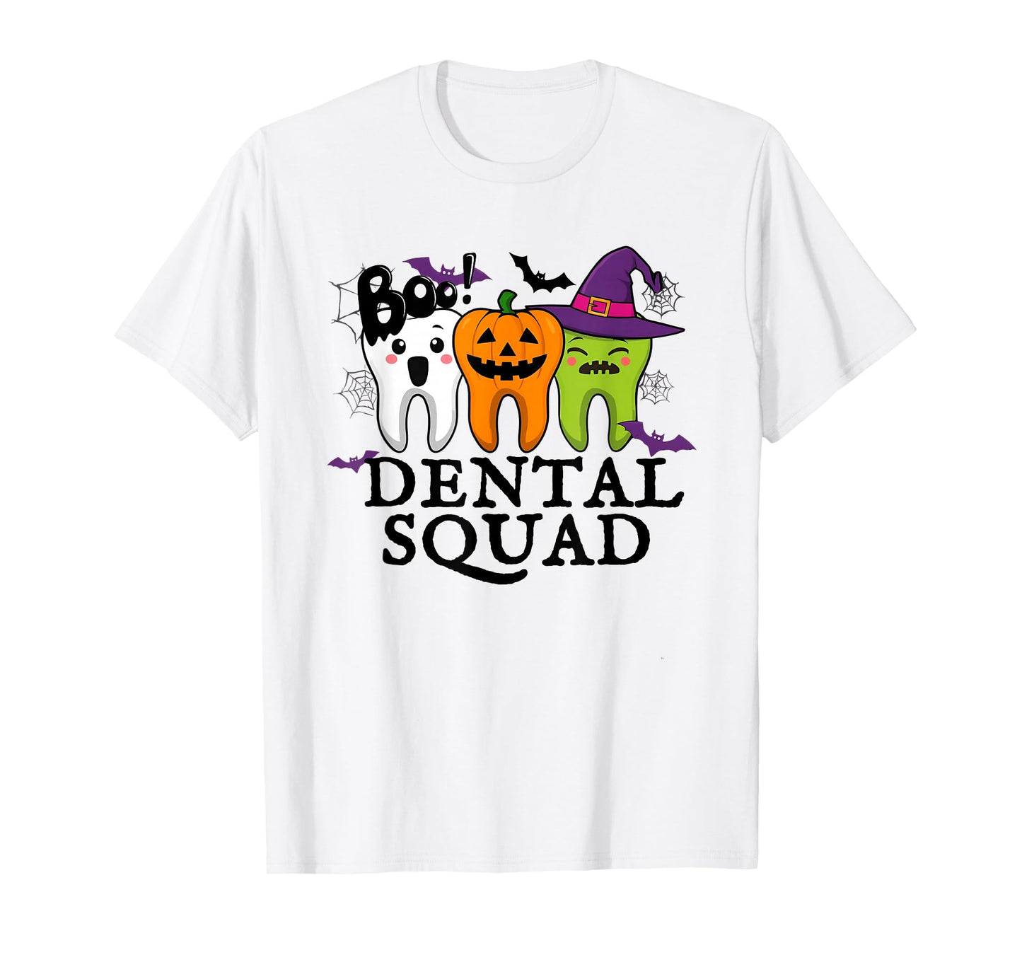 Halloween Dental Boo Crew Dentist Costume Ghost Humor Tooth T-Shirt