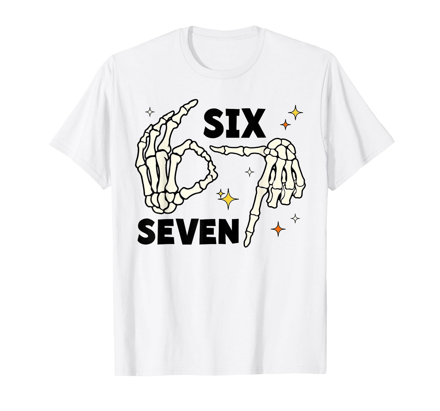67 Witch Skeleton Hands Sign 67 Meme Halloween Costume Funny T-Shirt