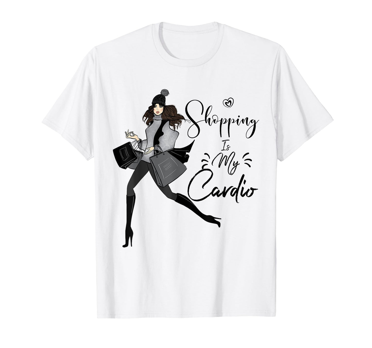 Shopping is my Cardio I Fitness Gym Tee T-Shirt