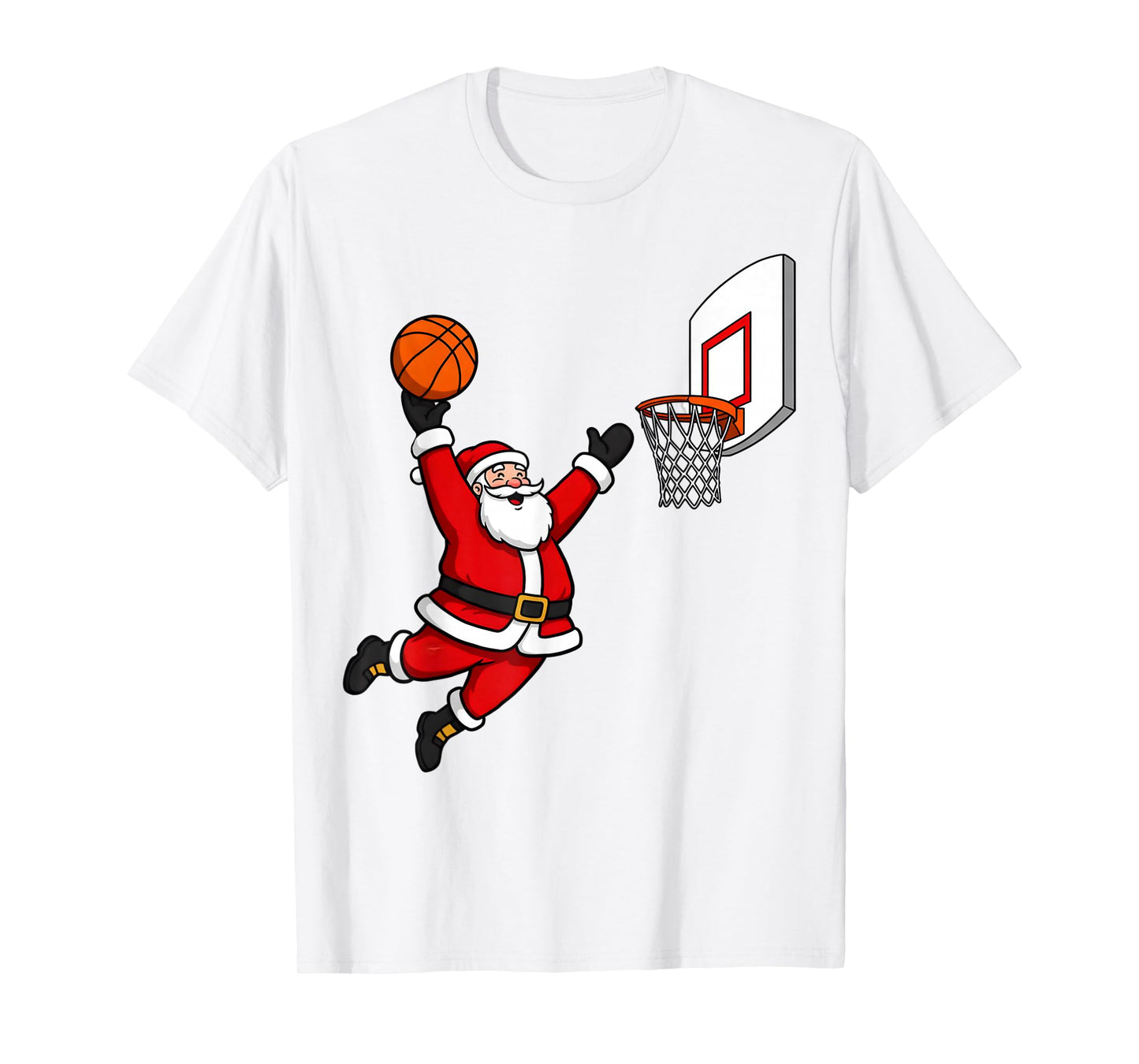 Christmas Basketball Player Santa Cute Xmas Boys Men Kids T-Shirt