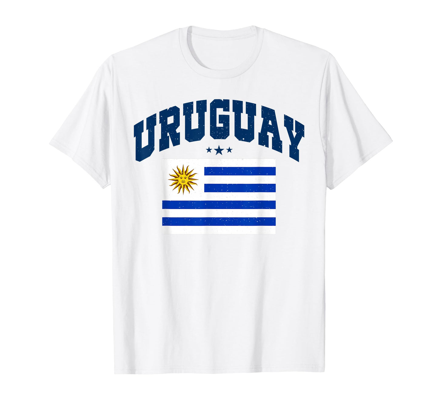Vintage Uruguay Patriotic Throwback Athletic T-Shirt